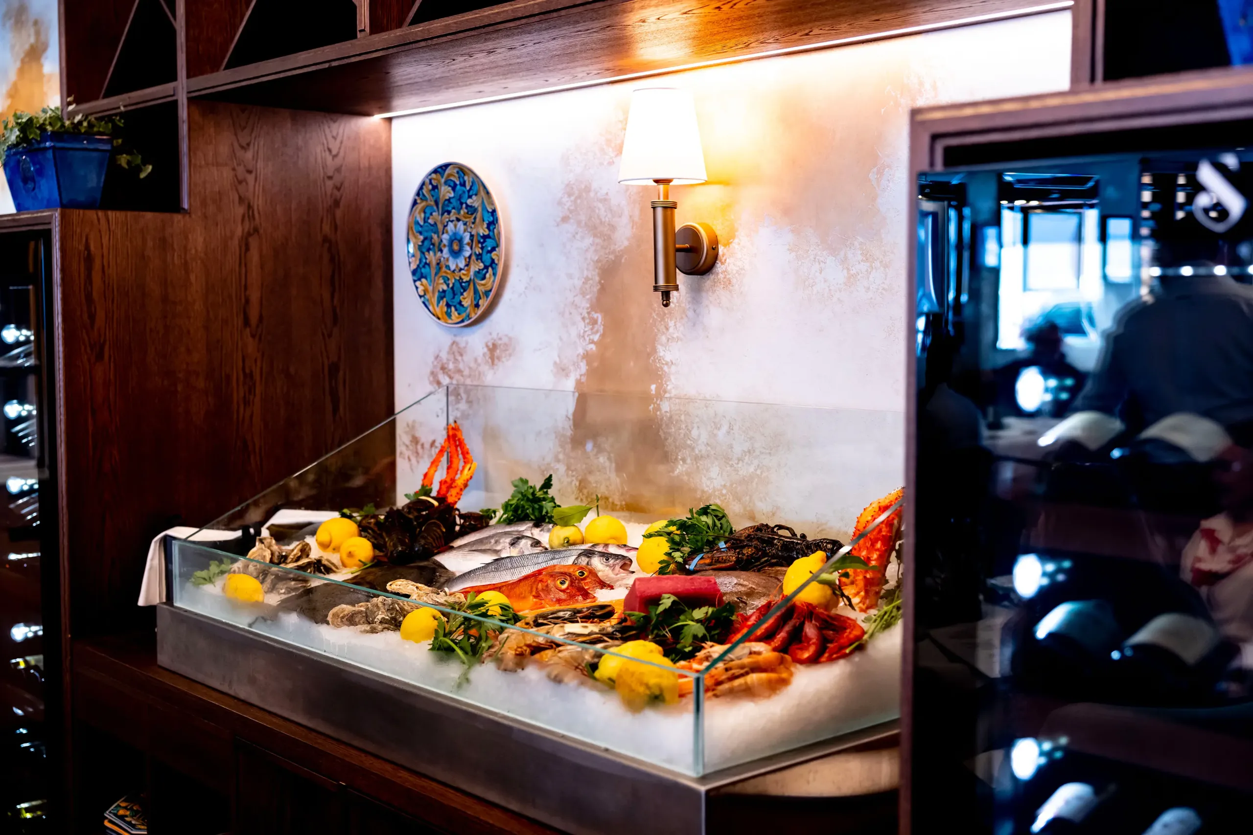 fresh fish display